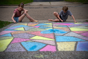 Chalk art by Wendy Pramik